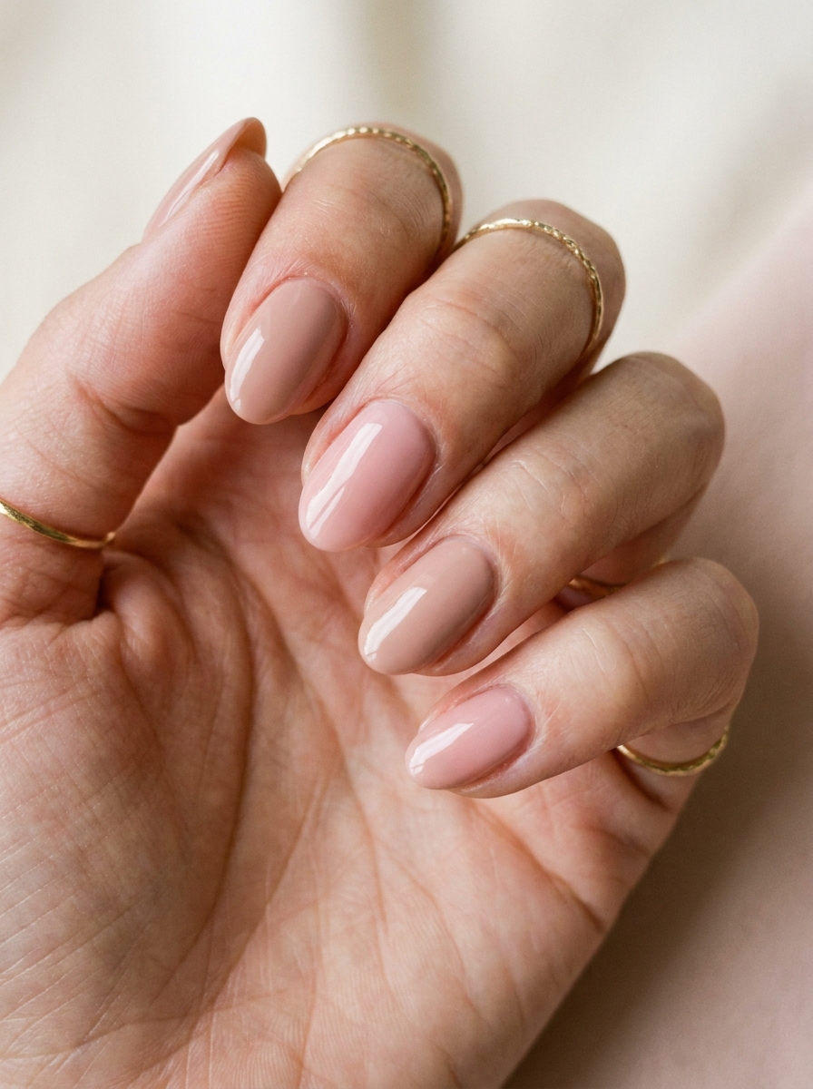 Rosy Nude Basic Nails als Basic Nails Inspiration 2026